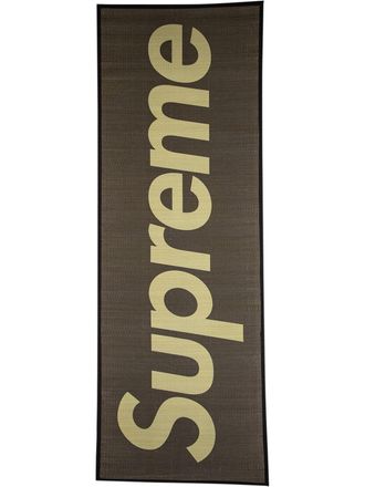 SUPREME woven straw Red rug - unisex - Straw - OS - Neutrals