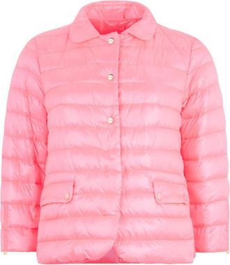 Herno Gewatteerde jas - Dames - Winterjassen - Roze - XL - Leer - Jassen