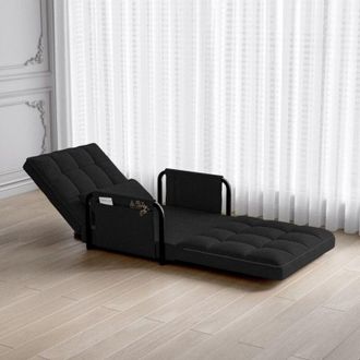 OEM Sof&aacute; Cama Convertible - 5 Posiciones Ajustables - Negro - Multifuncional - Dise&ntilde;o Contempor&aacute;neo