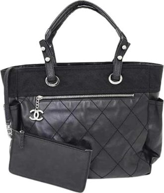 Chanel Pre-owned Vintage Tote Bag - Dames - Vintage Shopper - Zwart - ONE Size - Vintage