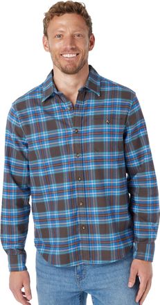 Fair Harbor The Seaside Lightweight Flannel -- Mens Everyday Versatile Flannel -- Ultrasoft Brushed Fabric and Light Stretch, Stream Blue Plaid, XL