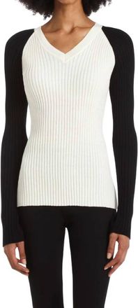 Capsule 121 Scout Sweater In Ivory With Black