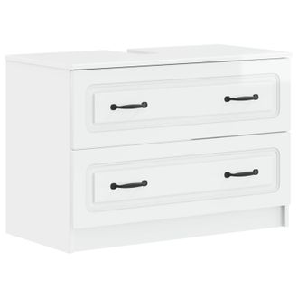 vidaXL Mueble De Lavabo Para Ba&ntilde;o Utrecht Blanco Brillante Vidaxl