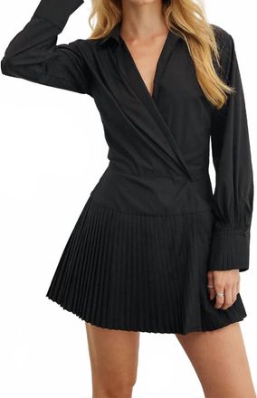 Sovere Studio Oz Wrap Shirt Dress In Black