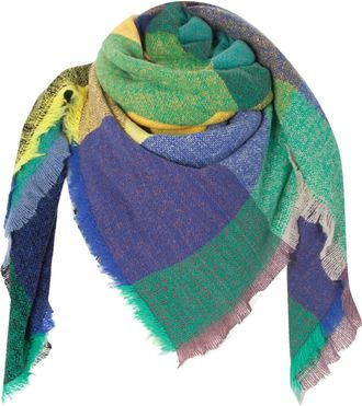 Generic Womens Soft Scarf Shawls Warm Wool Plaid Stole Plaid Blanket Thick Winter Scarf Tartan Chunky Wrap Oversized Shawl Cape Scarves Neck Scarves for Men (