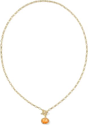 Kendra Scott Womens Pumpkin Link And Chain Necklace In Gold