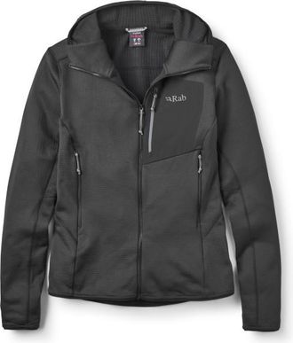 RAB Ascendor Hoody Fleecejacke f&uuml;r Damen | grau