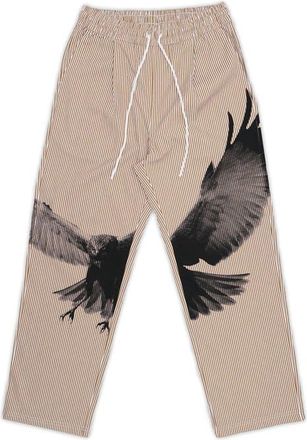 Students Hurricane Stripe Woven Cotton Drawstring Pants in Brown at Nordstrom, Size Xx-Large