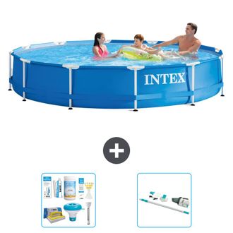 Intex Piscina Con Estructura Redonda - 366x76 Cm - 5-piezas S41586