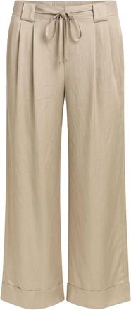 SoAllure Dames, Broeken, Beige, Maat: XL Satijn