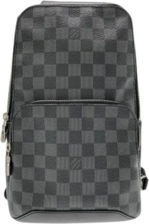 Louis Vuitton Pre-owned Cross Body Bags, male, Gray, Size: ONE SIZE Pre-owned Avenue Sling Bag
