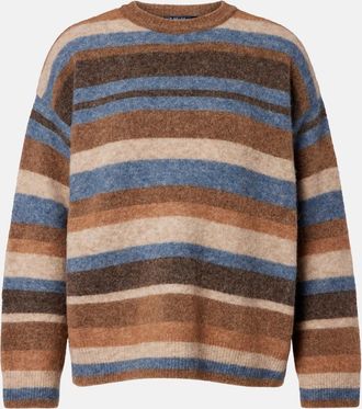 Max Mara Smmvolare striped alpaca-blend sweater