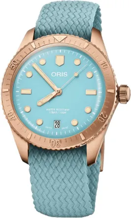 Oris Womens Divers Blue Dial Watch