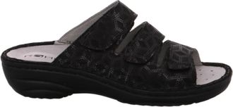 Rohde Elegante Zwarte Sandaal - Dames - Sandalen - Zwart - 42 EU - Schoenen
