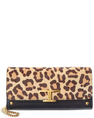 Tod's Haircalf & Leather Shoulder Bag