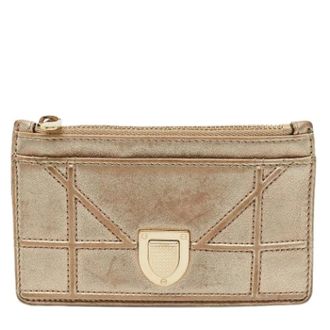 Dior Pre-owned Wallets, female, Yellow, Size: ONE SIZE Pre-owned Leather Wallet