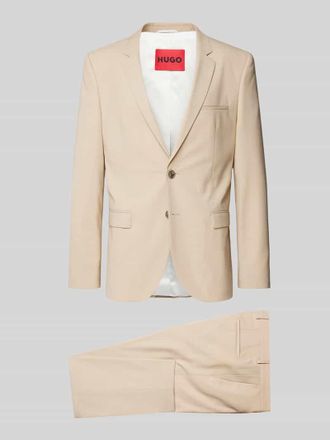 HUGO BOSS Anzug mit Reverskragen Modell Arti/Hesten in Beige, Gr&ouml;&szlig;e 48