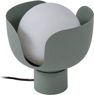 Lindby L&aacute;mpara De Mesa fiora En Verde Metal - Lindby