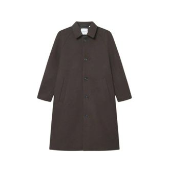 Les Deux Heren, Mantels, Bruin, Maat: XL Wol