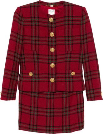 Celine Tailleur con gonna 1990-2000 - Rosso