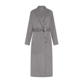 Seventy Cappotto Double Misto Cashmere Handmade - Dames - Mantels - Grijs - Maat: XS Kasjmier