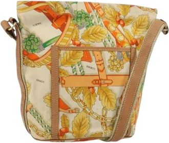 Loewe Pre-owned Cross Body Bags, female, Beige, Size: ONE SIZE Pre-owned Canvas Shoulder Bag