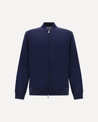 Brunello Cucinelli Cotton zip Sweatshirt Male XXL