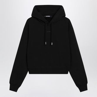 Jacquemus Schwarzer Kapuzenpullover mit Logo