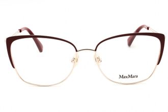Max Mara MM5106 Cat Eye Metal Eyeglasses - Burgundy