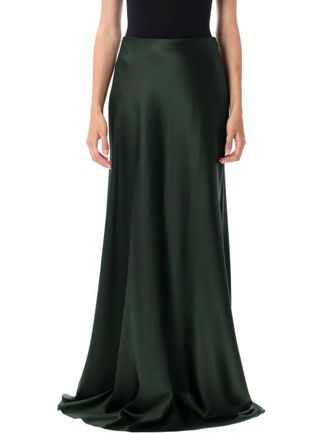 Ralph Lauren Masina Stretch Satin Skirt