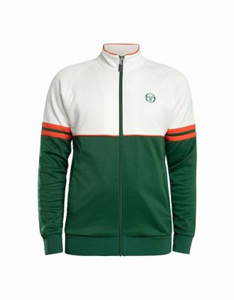 Sergio Tacchini Mens Sergio Tacchini Orion Track Suit - Eden/Tangerine Tango - Green - Size: 42/Regular