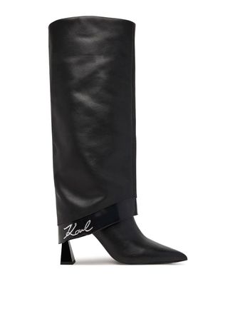 Karl Lagerfeld Debutante Fold Hi Leg Boot