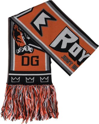 Dolce & Gabbana Multicolor Wol Wrap Franje Sjaal - Dames - Wintersjaals - Veelkleurig - ONE Size - Wol - Accessoires