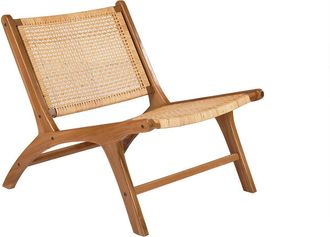 Miliboo Sill&oacute;n De Teca Y Rat&aacute;n Natural Hamma