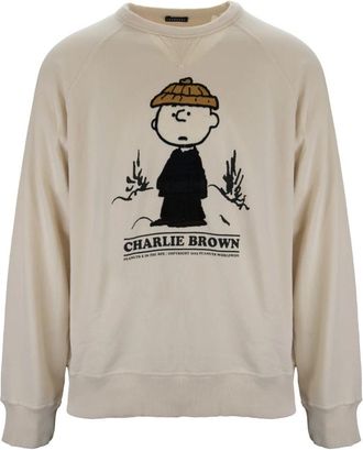 In The Box Sweatshirt met ronde hals - Heren - Sweatshirts - Beige - 2XL - Katoen - Hoodies & sweatvesten