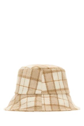 Helen Kaminski Womens Embroidered Wool Blend Clarion Bucket Hat Creamcheck Cappelli E Fasce Per Capelli