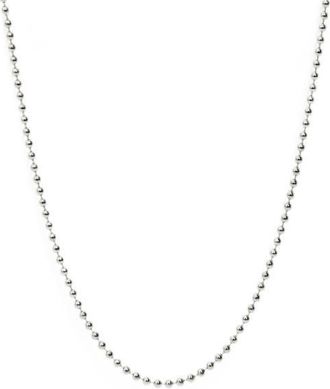 Anzie Mini Ball Chain Necklace in Silver at Nordstrom, Size One Size Oz