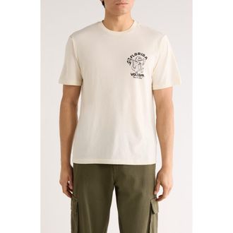 Volcom Gatornation Cotton Graphic T-Shirt in Off White Heather at Nordstrom Rack, Size Xx-Large