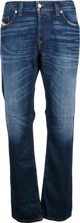 Diesel Blue Cotton Safado Straight-Leg Jeans