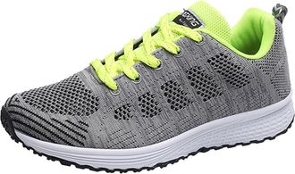 Generic Womens Fashion Sneakers Running Casual Round Toe Flat Shoes with Breathable Mesh Straps for Everyday Comfort Trainers Slip On Womens Girls Ladies Ligh