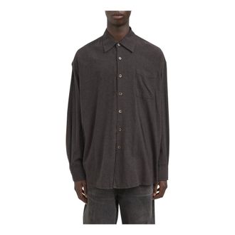 Our Legacy Borrowed Shirt - Heren - Overhemden - Bruin - Maat: M Katoen