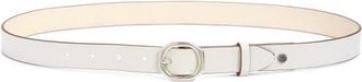 Rag & Bone Audrey Slim Leather Belt in Antique White at Nordstrom, Size Small