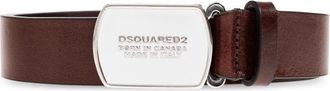 Dsquared2 Leren Riem - Heren - Riemen - Bruin - 85 CM - Leer - Accessoires