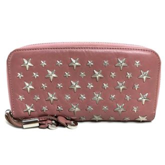 Jimmy Choo London Leather Long Wallet (Bi-Fold) (Pre-Owned)