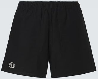 Bode Logo cotton twill Bermuda shorts