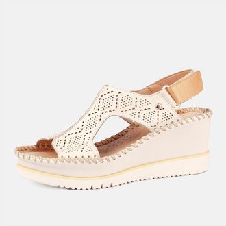 Pikolinos Womens Leather Sandals In Brandy