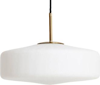 Light & Living Light&living - lámpara colgante - Pleat - blanco - vidrio - ø