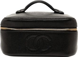 Chanel Trousse CC in pelle Caviar 1991-1994 - Nero