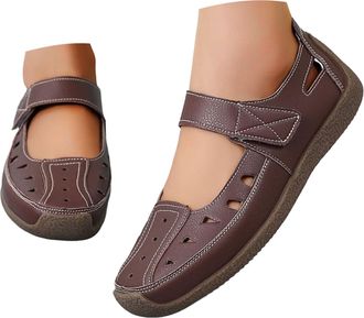 Generic Wedge Sandals for Women Closed Toe Slingback Shoes Wide Fit Sandals Breathable Hollow Out Athletic Shoes Soft Sole Gladiator Slip on Flat Beach Walkin