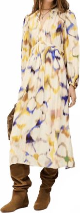 BA&SH Floria Midi Dress In Multi